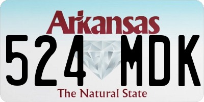 AR license plate 524MDK