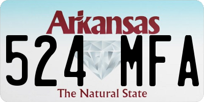 AR license plate 524MFA