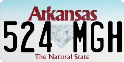 AR license plate 524MGH