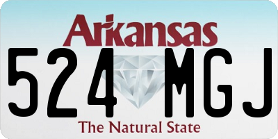 AR license plate 524MGJ
