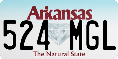 AR license plate 524MGL