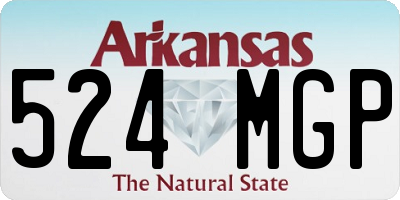 AR license plate 524MGP