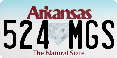 AR license plate 524MGS