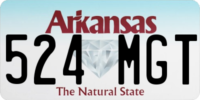 AR license plate 524MGT