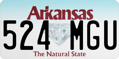 AR license plate 524MGU