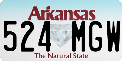AR license plate 524MGW