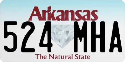 AR license plate 524MHA