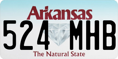 AR license plate 524MHB