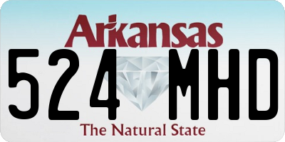 AR license plate 524MHD