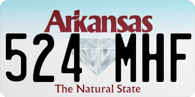 AR license plate 524MHF