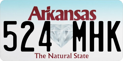AR license plate 524MHK