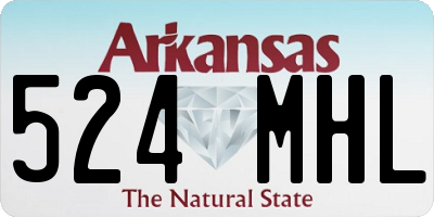 AR license plate 524MHL