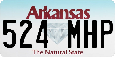 AR license plate 524MHP