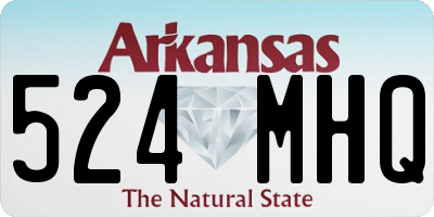 AR license plate 524MHQ
