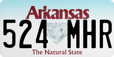 AR license plate 524MHR