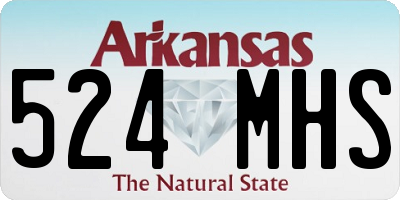 AR license plate 524MHS