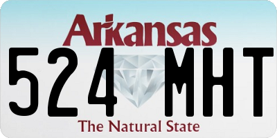 AR license plate 524MHT