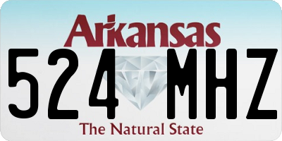 AR license plate 524MHZ
