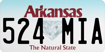 AR license plate 524MIA