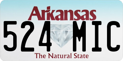 AR license plate 524MIC
