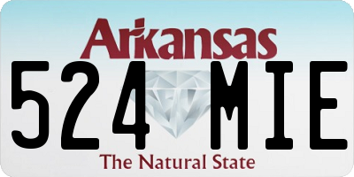 AR license plate 524MIE