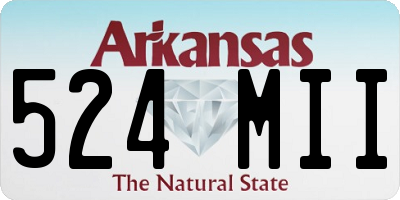 AR license plate 524MII