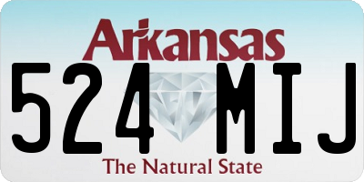 AR license plate 524MIJ