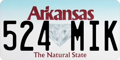 AR license plate 524MIK