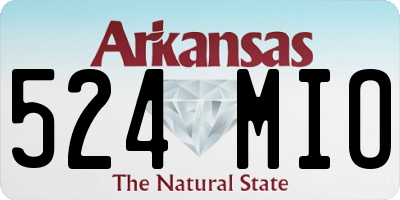 AR license plate 524MIO