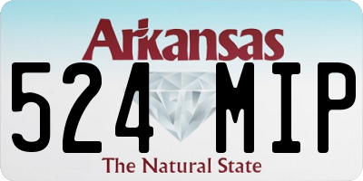 AR license plate 524MIP