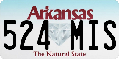 AR license plate 524MIS