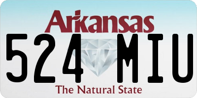 AR license plate 524MIU