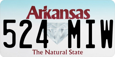 AR license plate 524MIW
