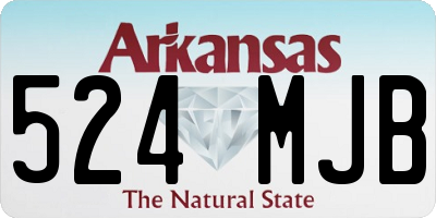 AR license plate 524MJB