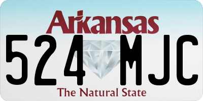 AR license plate 524MJC