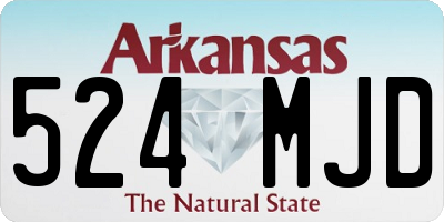 AR license plate 524MJD