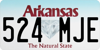 AR license plate 524MJE