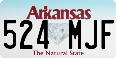 AR license plate 524MJF