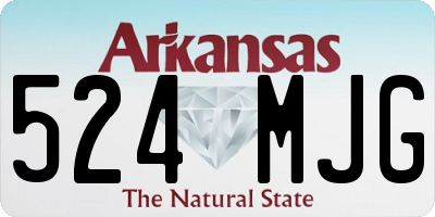 AR license plate 524MJG