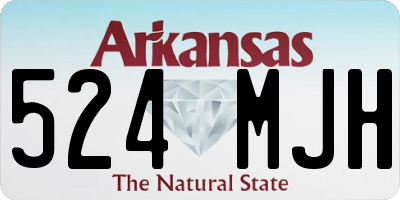 AR license plate 524MJH