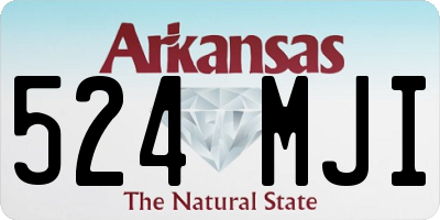 AR license plate 524MJI