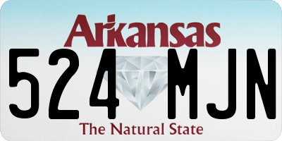 AR license plate 524MJN