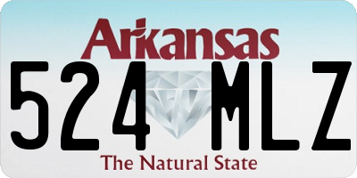 AR license plate 524MLZ
