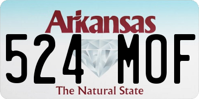 AR license plate 524MOF