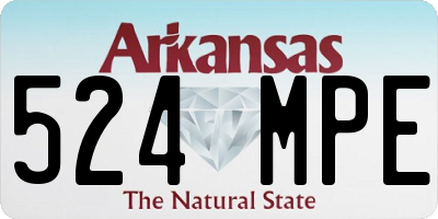 AR license plate 524MPE