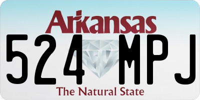 AR license plate 524MPJ