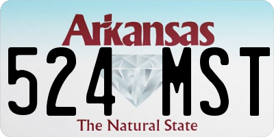 AR license plate 524MST