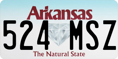 AR license plate 524MSZ