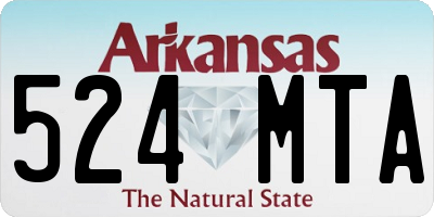 AR license plate 524MTA