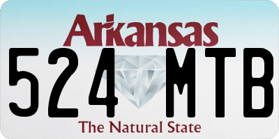 AR license plate 524MTB